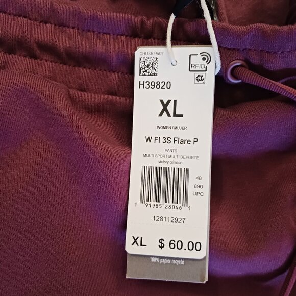 TRACKSUIT SET ADIDAS ORIGINALS VICTORY CRIMSON SWEATSHIRT FLARE PANTS NWT L XL - Picture 9 of 9